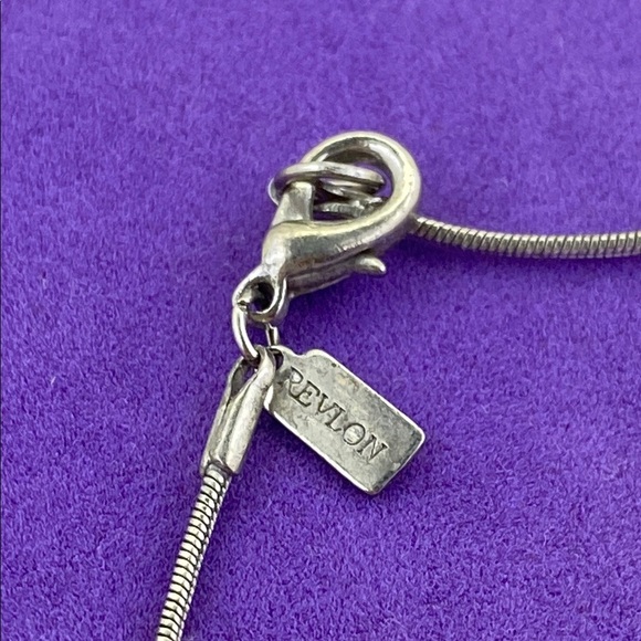 💛 Revlon Silver Plated Beaded Bracelet - Picture 2 of 3